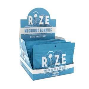 10 Pack – 7500mg Blue Razzberry Gummies