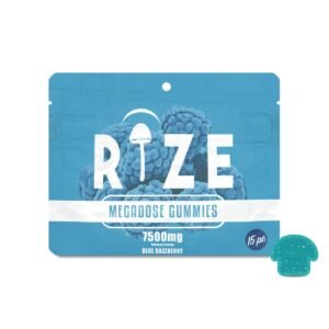 15pc 7500mg Blue Razzberry Gummies